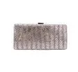 ANITA BLACK SILVER AND GOLD CLUTCH PURSE BAG