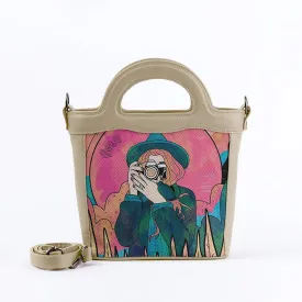 Beige Top Handle Handbag The space photographer