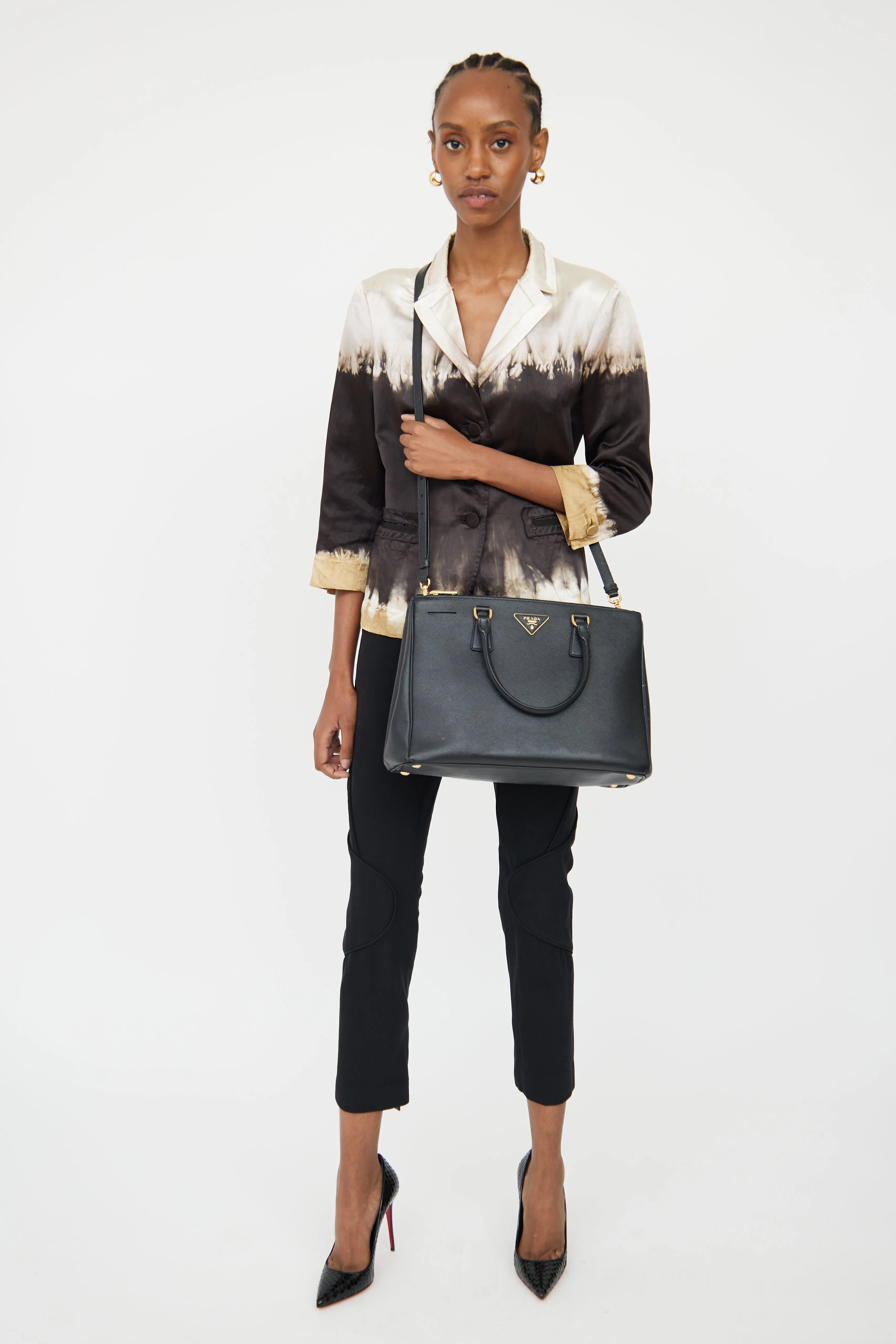 Black Saffiano Galleria Bag