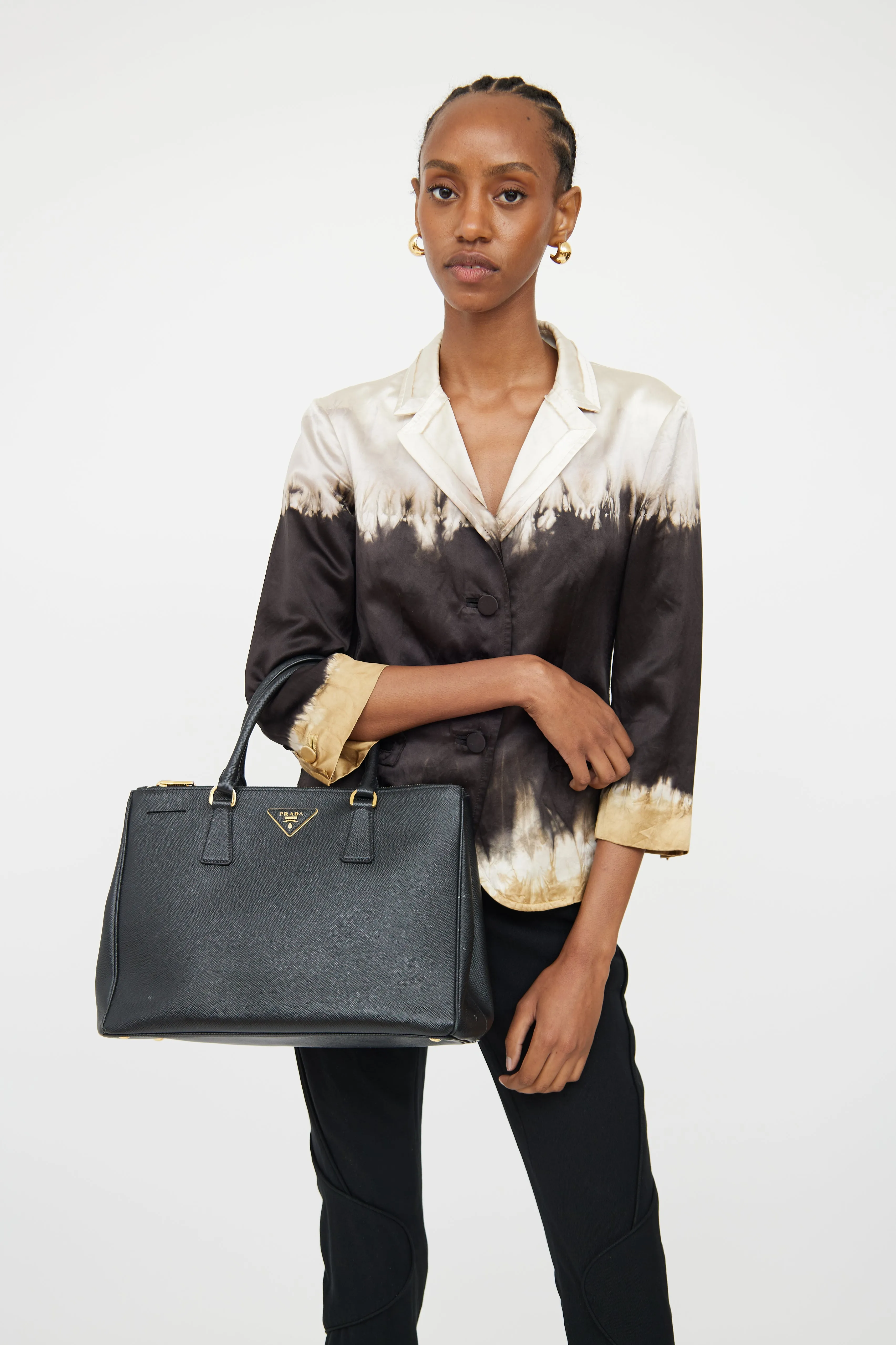 Black Saffiano Galleria Bag