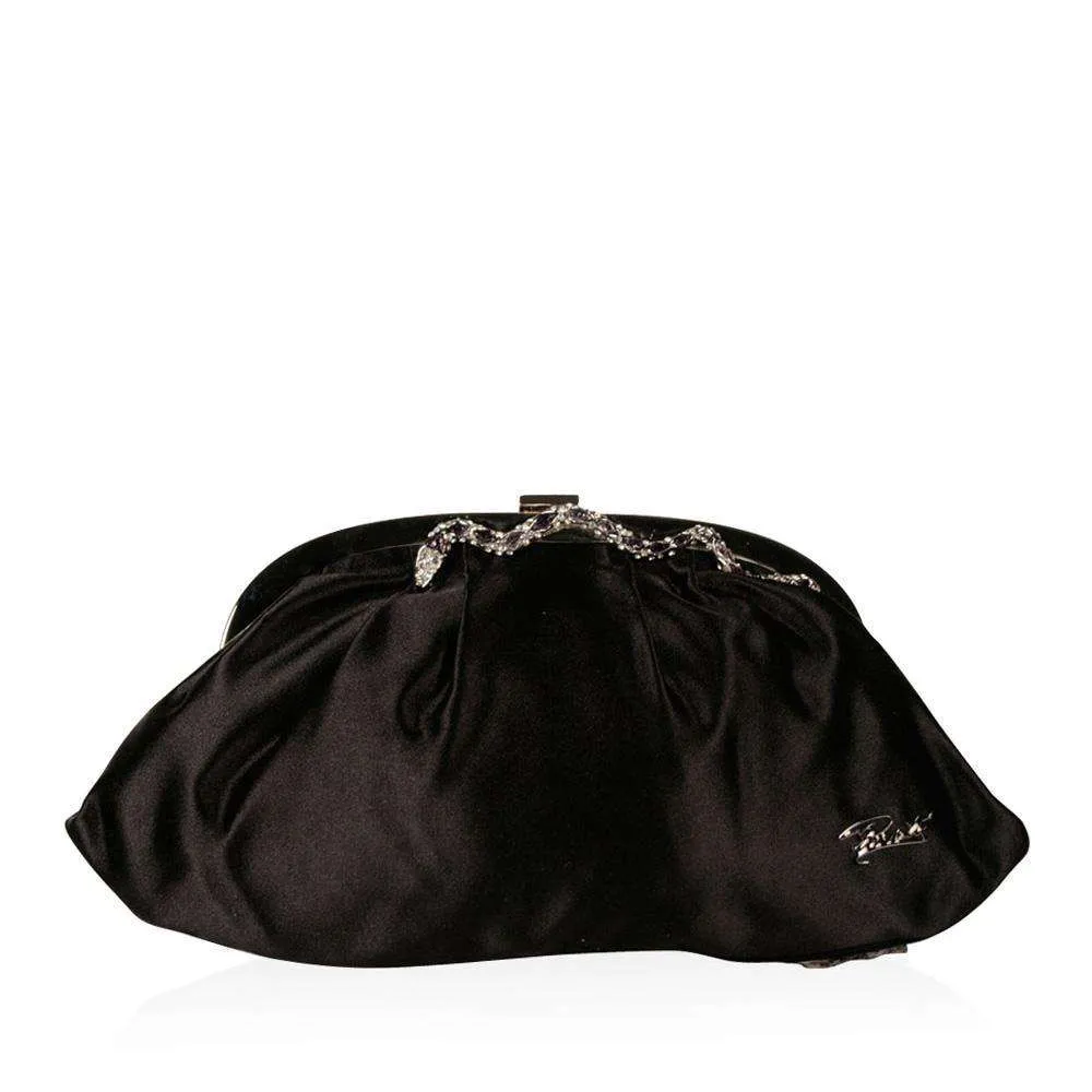 Cesare Paciotti Women's Handbag Small Satin Evening W/ Crystals (CP1522)