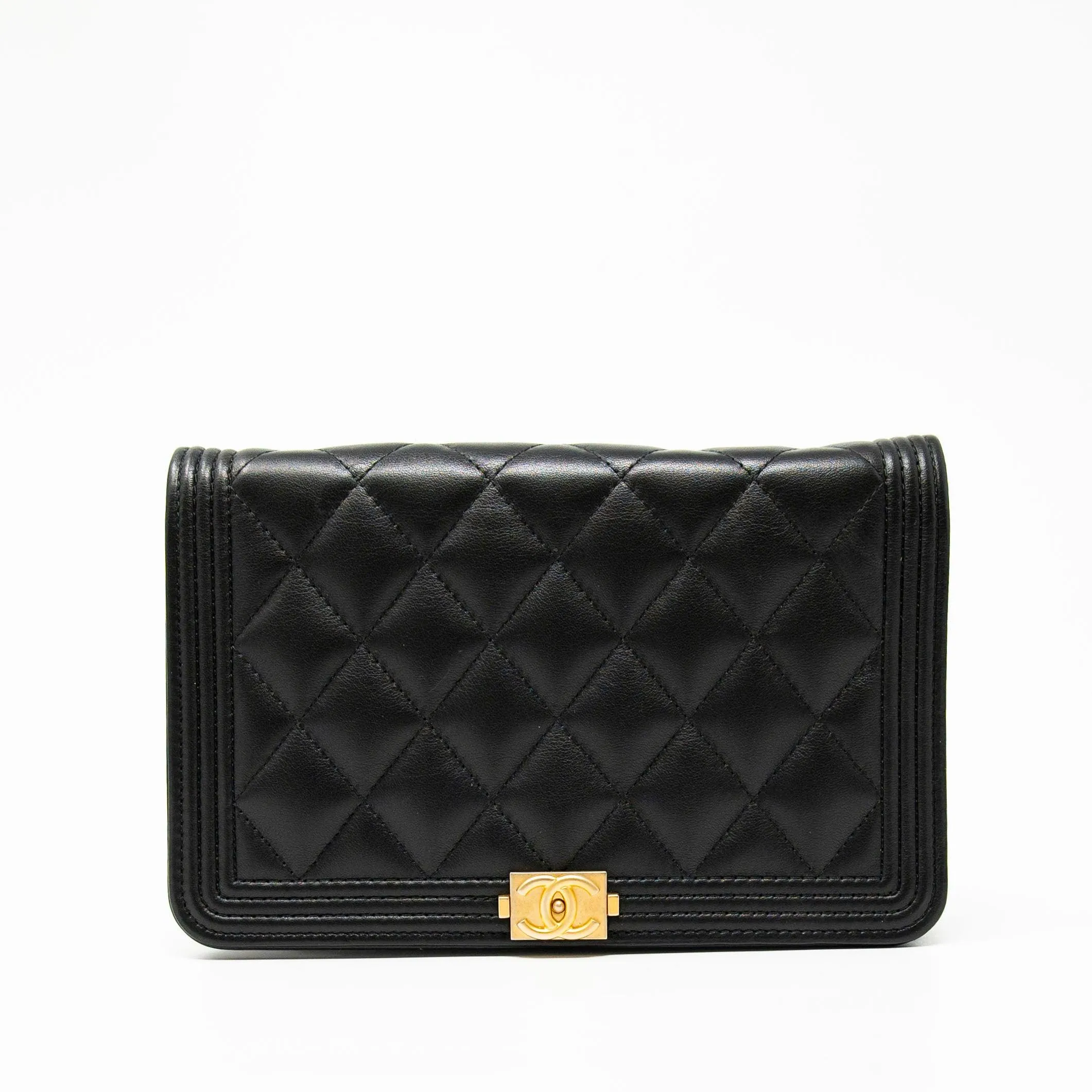 Chanel Black Boy Wallet on Chain