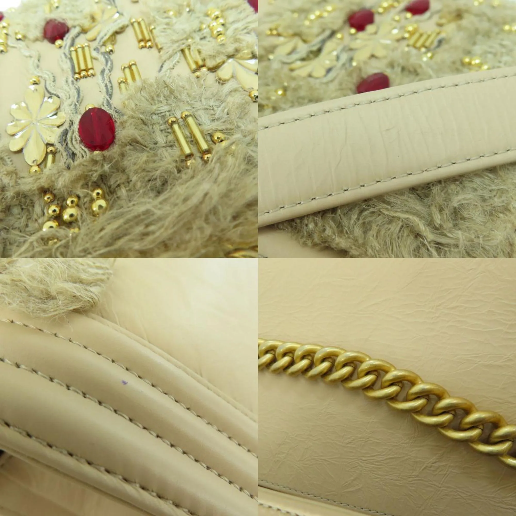 Chanel Boy  Bijou Shoulder Bag Calf Women's