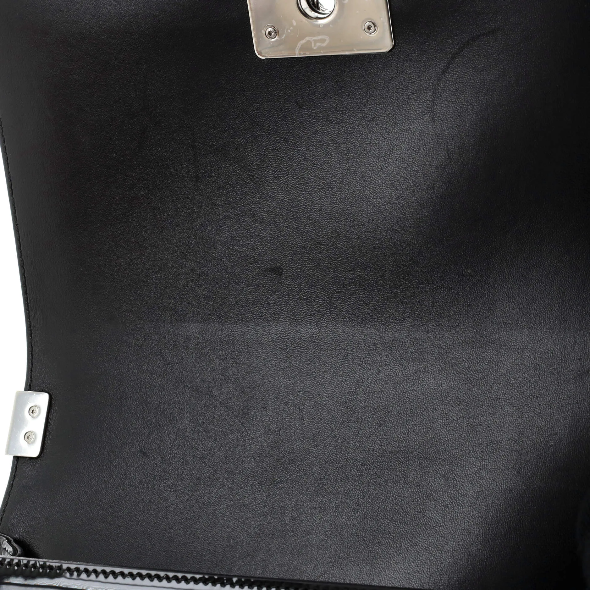 Chanel Boy Flap Bag Chevron Patent With