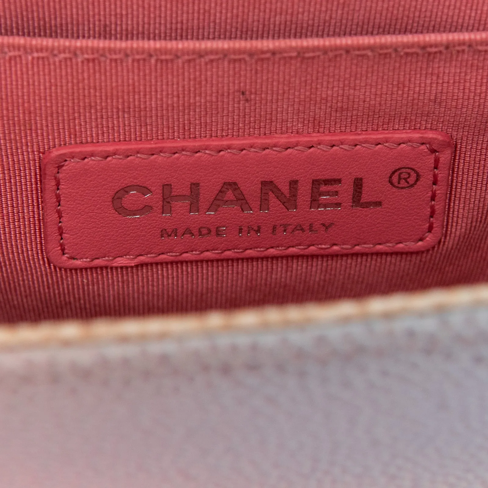 Chanel Rainbow Quilted Caviar Boy Bag Small