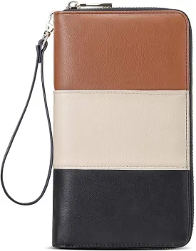 CLUCI Womens Wallet RFID Bifold Wristlet Large