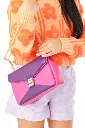 Envelope Fold Padded Crossbody Messenger Bag