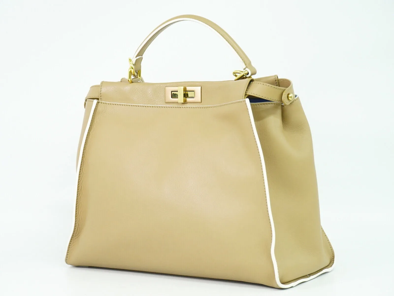 Fendi Peekaboo  Leather Handbag ()