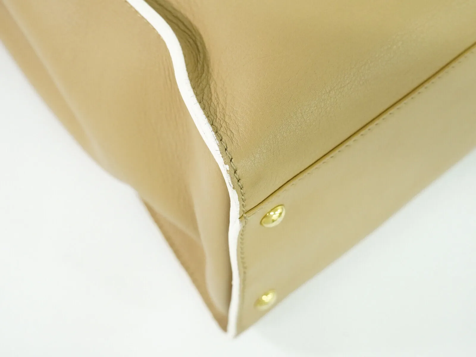 Fendi Peekaboo  Leather Handbag ()