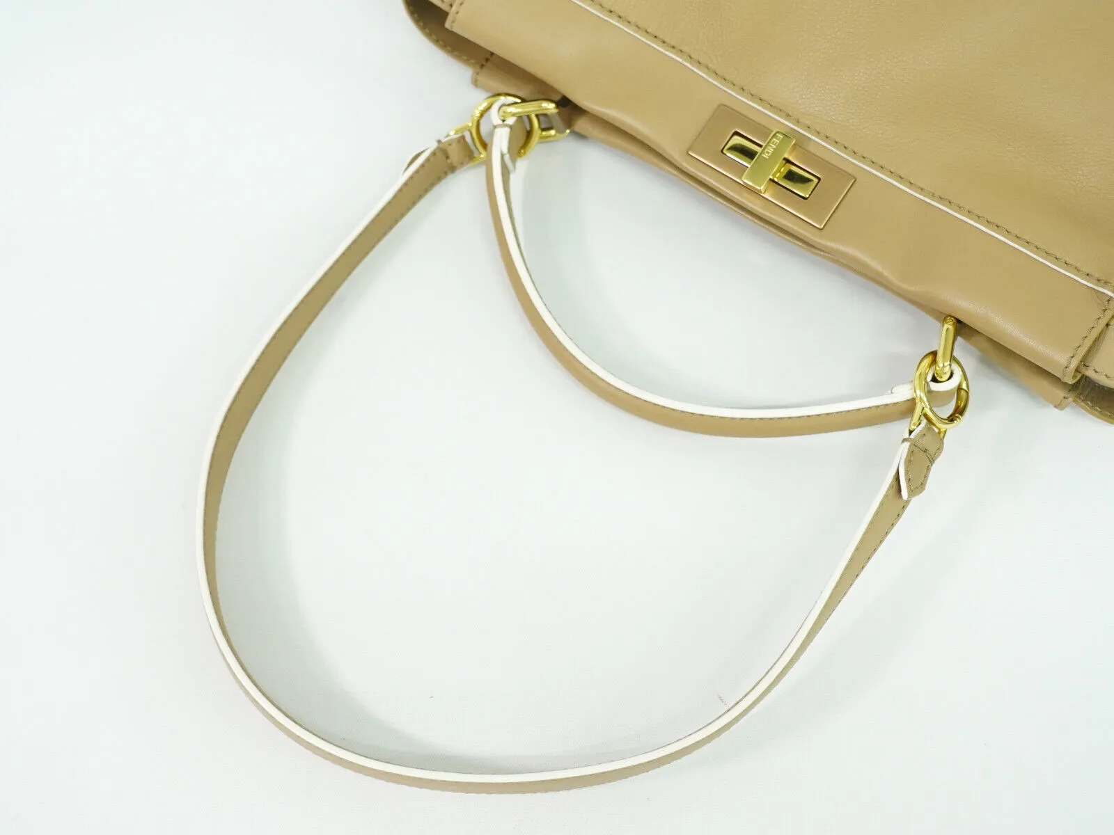 Fendi Peekaboo  Leather Handbag ()