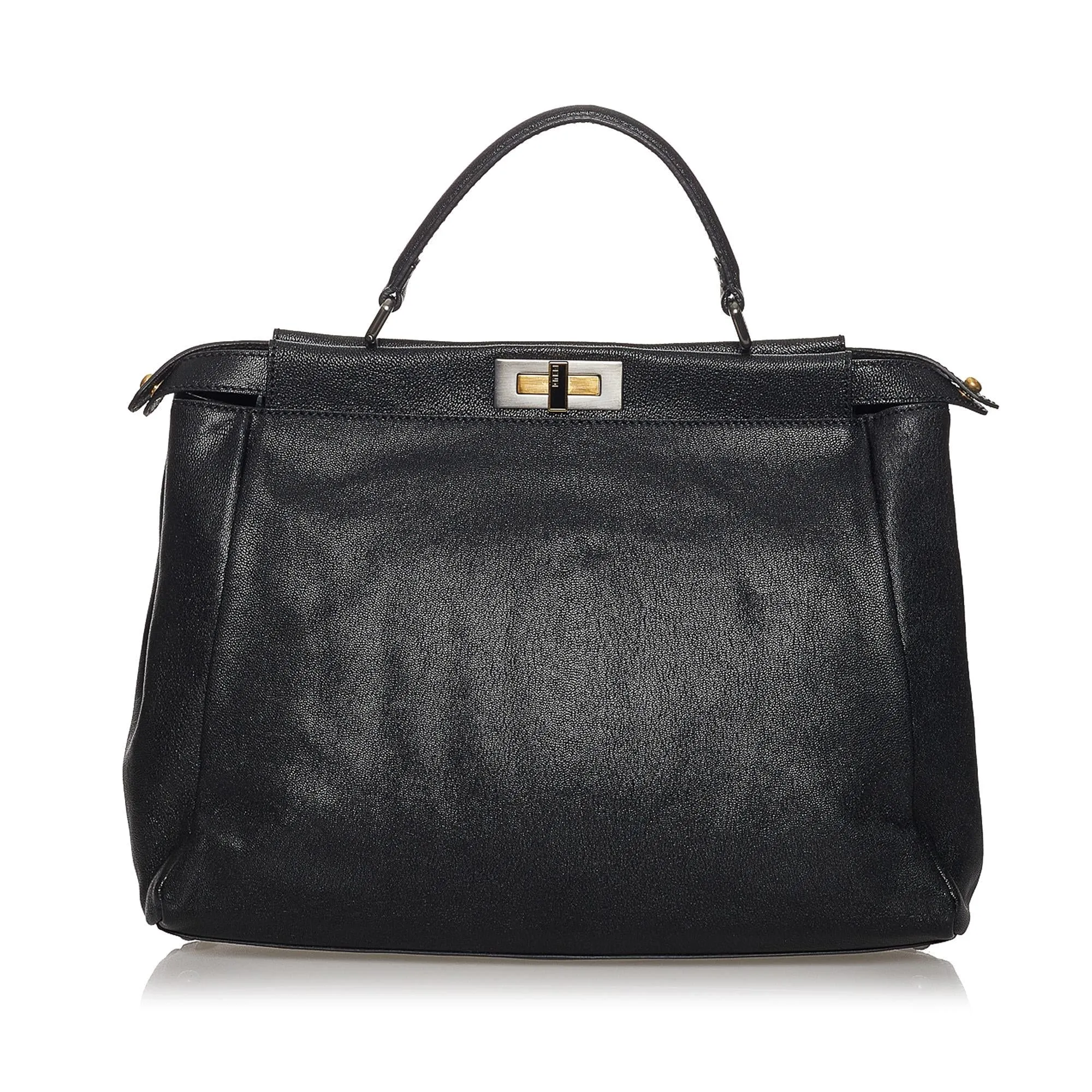 Fendi Peekaboo Leather Satchel (SHG-31245)