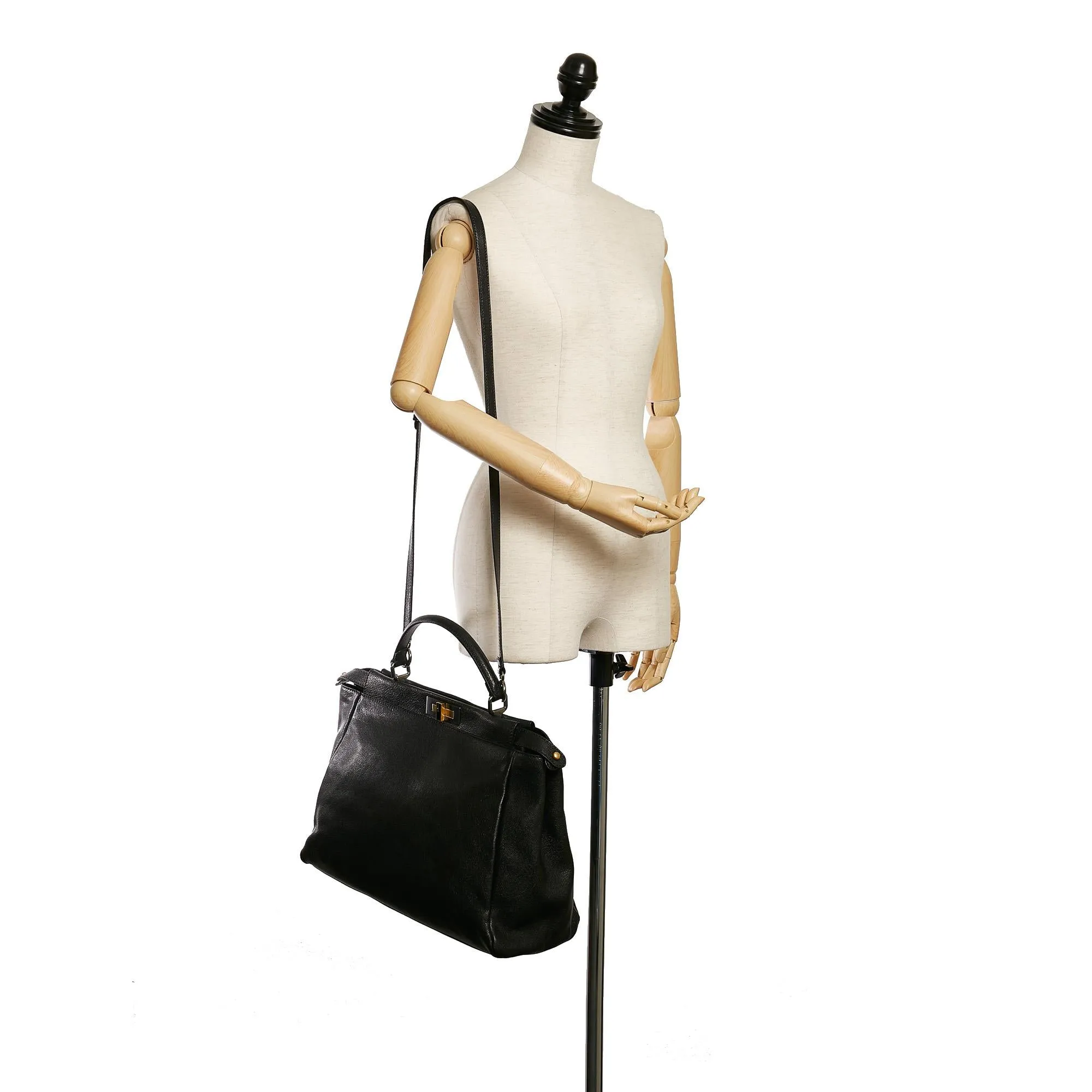 Fendi Peekaboo Leather Satchel (SHG-31245)