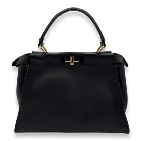 Fendi  Peekaboo Medium Top handle bag in Calfskin, Gold Hardware S2407332VZ