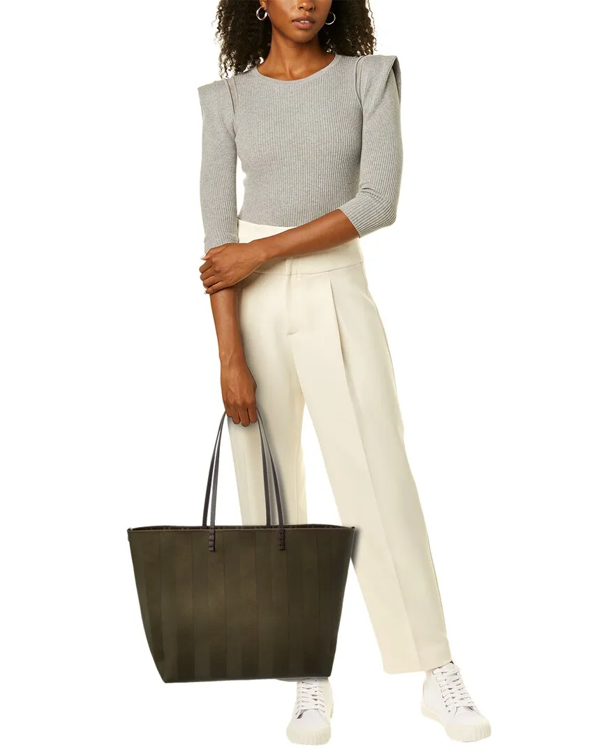 FENDI Roll Large Canvas & Leather Tote