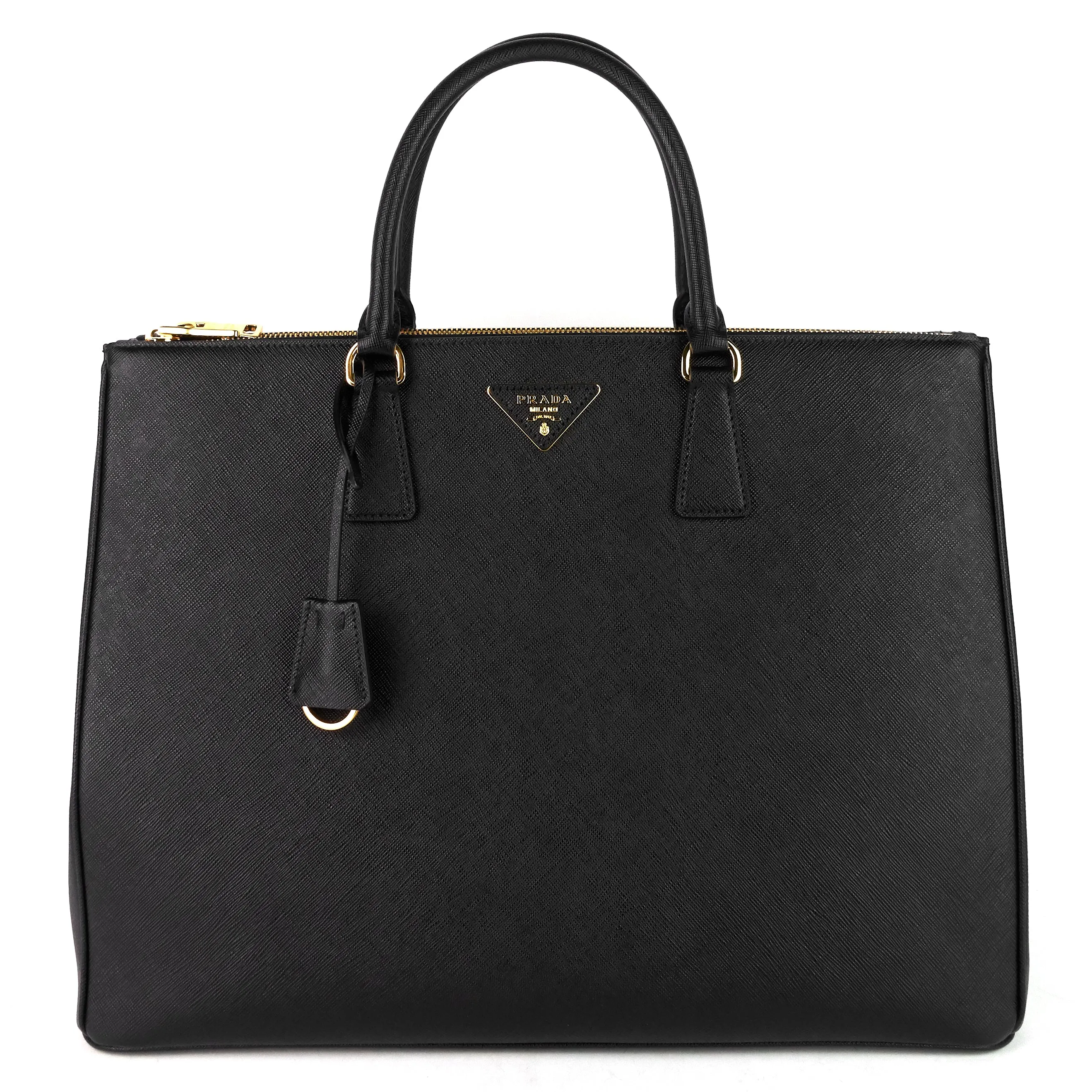 Galleria Double Zip Maxi Saffiano Leather Bag