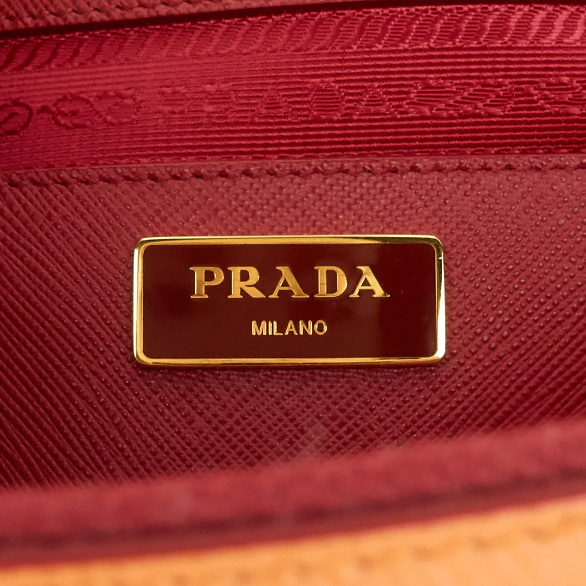 Galleria Double Zip Medium Bicolour Leather Bag