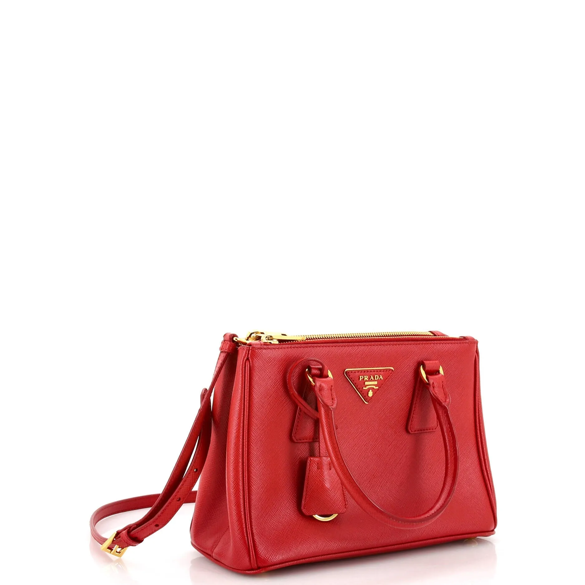 Galleria Double Zip Tote Saffiano Leather Small