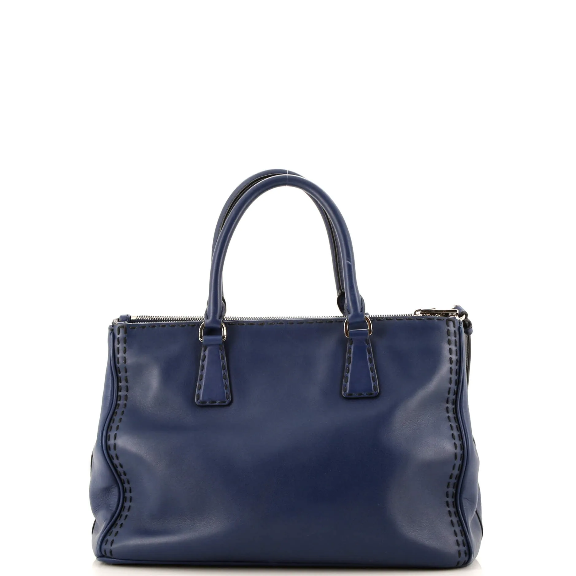 Galleria Double Zip Tote Stitched City Calf Medium