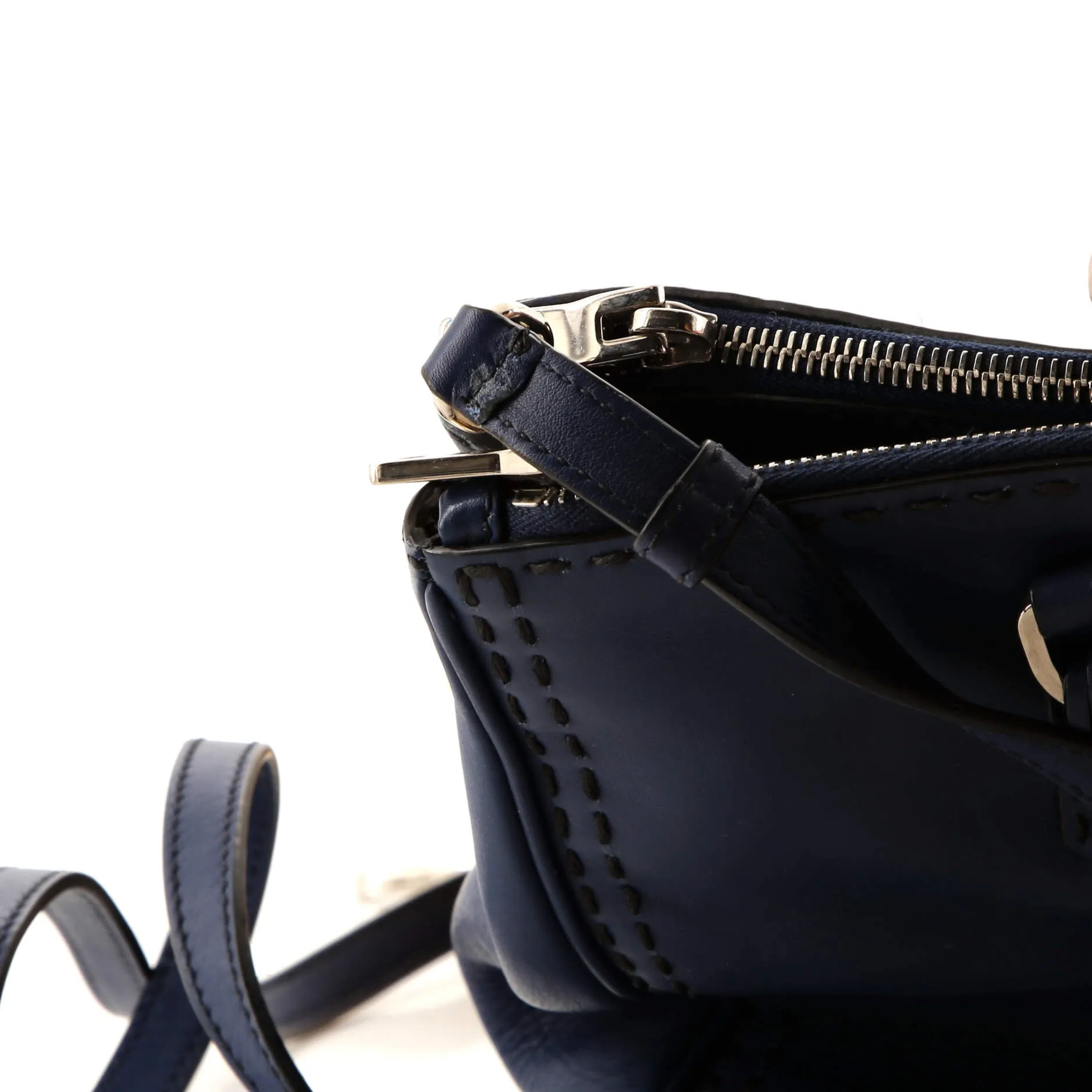 Galleria Double Zip Tote Stitched City Calf Medium