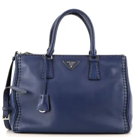 Galleria Double Zip Tote Stitched City Calf Medium