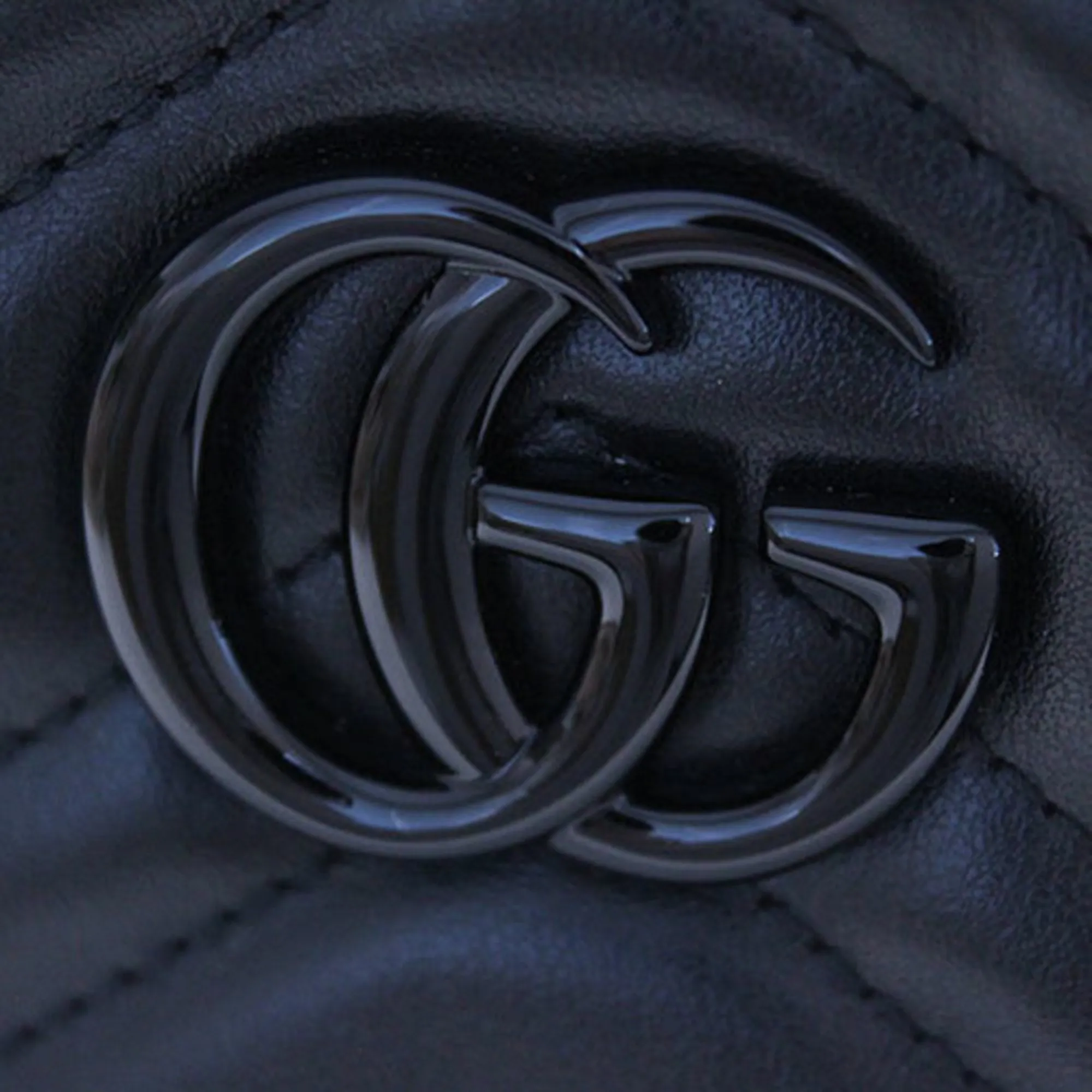 GUCCI Bag Women's GG Marmont Shoulder Leather Black 634936 Quilting