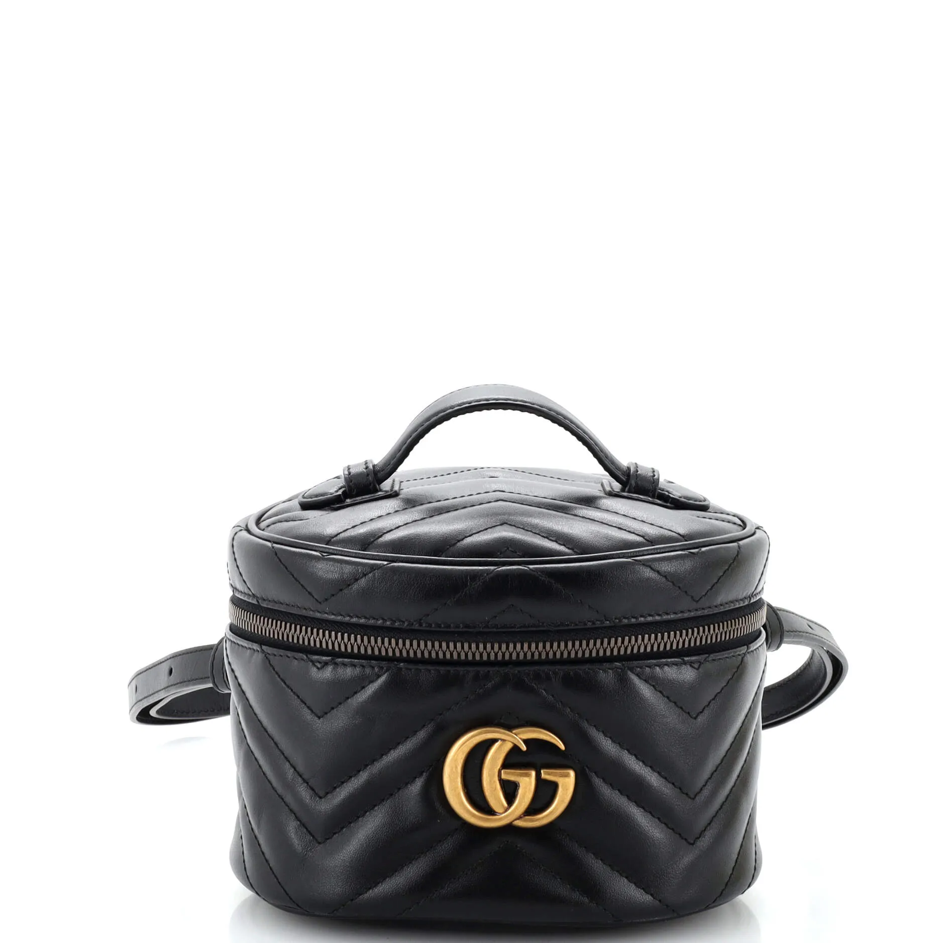 GUCCI GG Marmont Vanity Backpack Matelasse Leather Mini