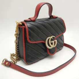 Gucci Handbag Gg Marmont Mini Top Handle