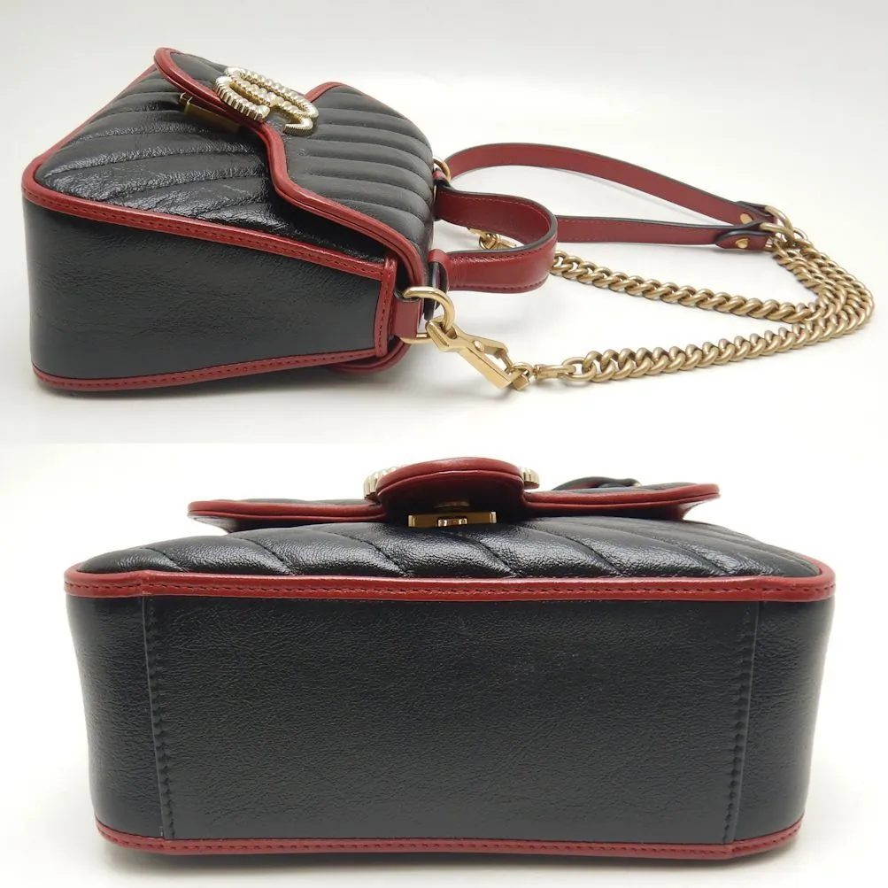 Gucci Handbag Gg Marmont Mini Top Handle