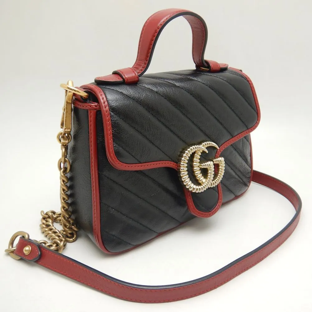 Gucci Handbag Gg Marmont Mini Top Handle