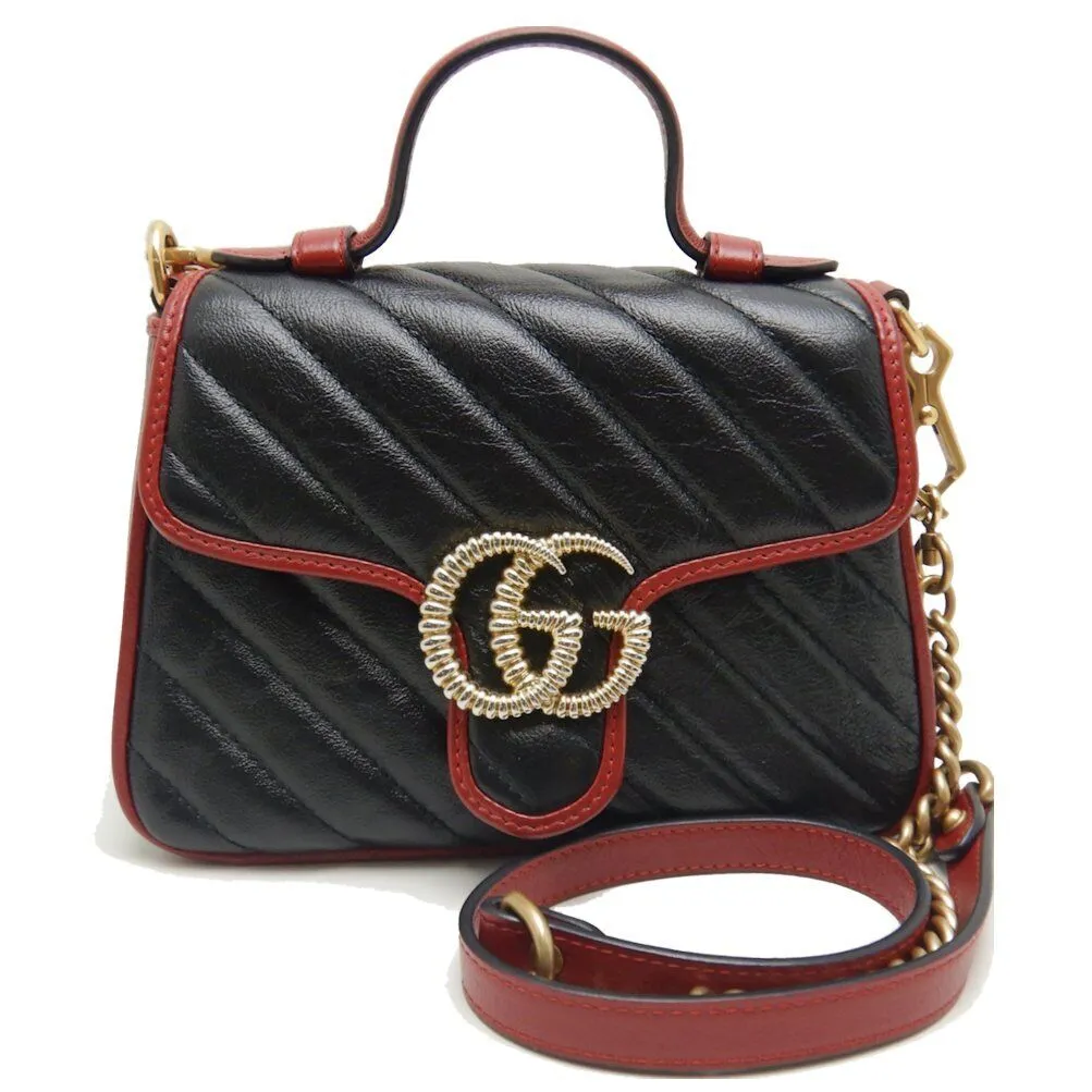 Gucci Handbag Gg Marmont Mini Top Handle