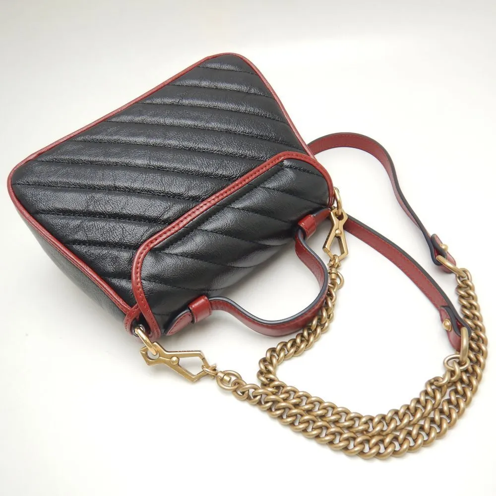 Gucci Handbag Gg Marmont Mini Top Handle