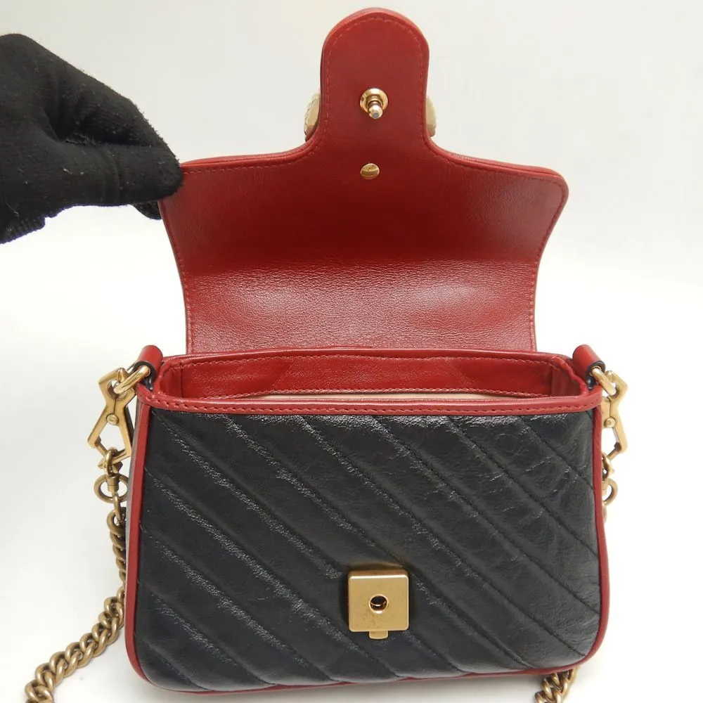 Gucci Handbag Gg Marmont Mini Top Handle