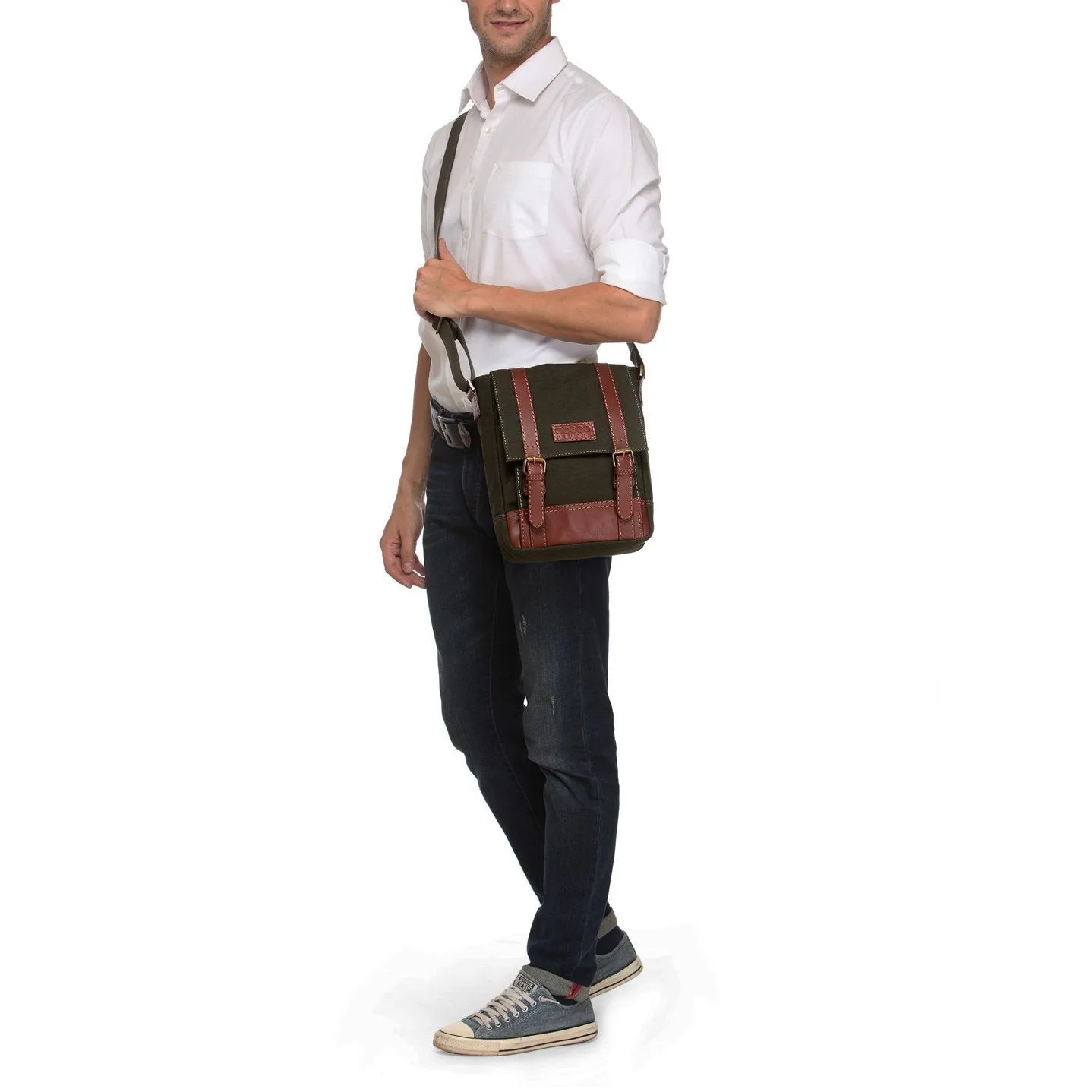Leather Messenger Bag - PR1150