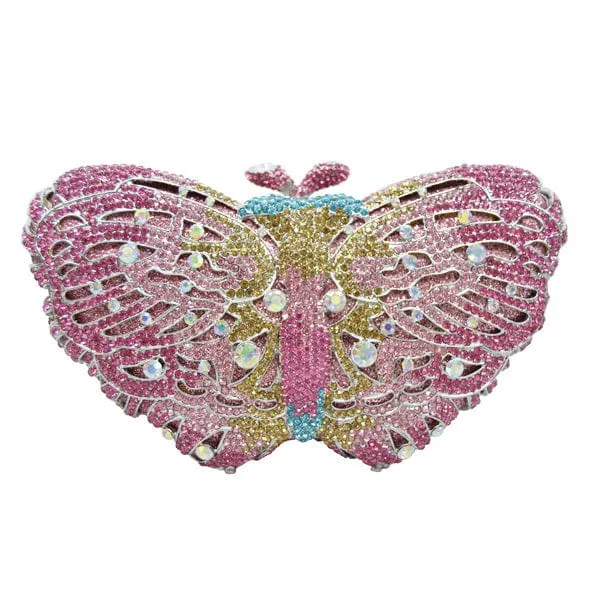 Luxury Crystal Bufferfly Clutch Handbag