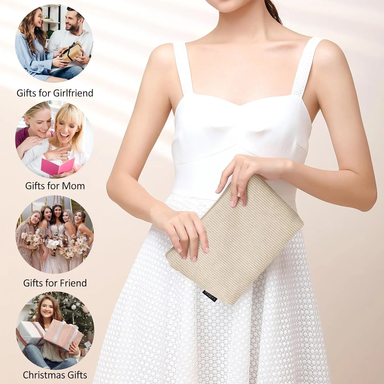 MAGEFY Makeup Bag Small Cosmetic Bag for Women