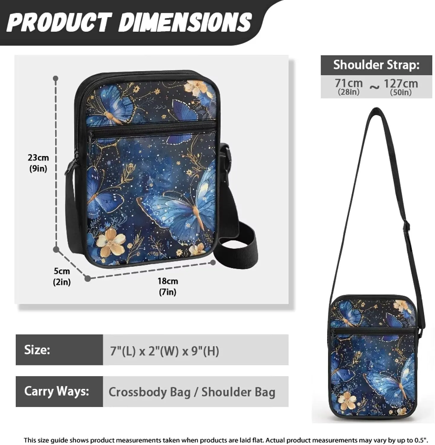 Mini Crossbody Bags Small Shoulder Messenger Bag Purse Cellphone Pouch for Men Women Kids