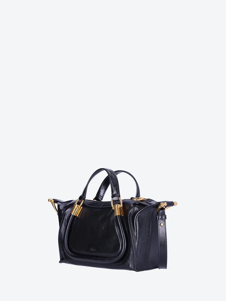 Natural shiny calfskin Paraty 24 handbag