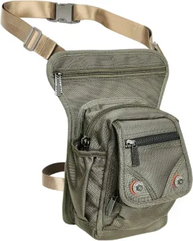 Nylon Leg Bag Thigh Pouch Fanny Pack Tactical Shoulder Messenger Bag Green