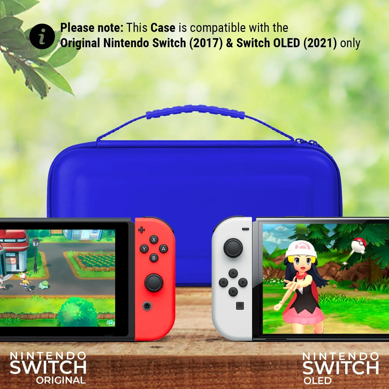 Orzly Carry Case Compatible with Nintendo Switch and New Switch OLED Console -Protective Hard Portable Travel Carry Case Shell Pouch with Pockets for Accessories and Games