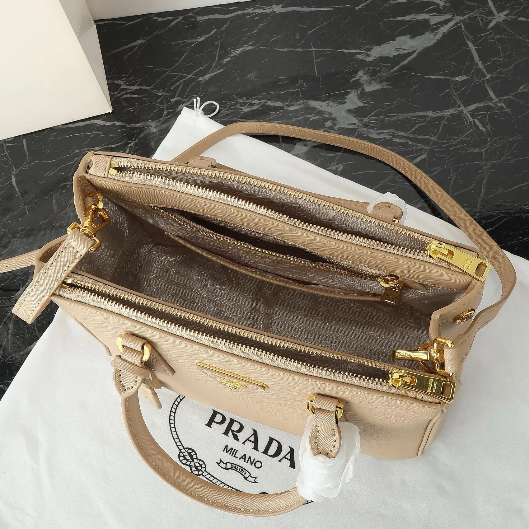 P Small Galleria Saffiano Bag