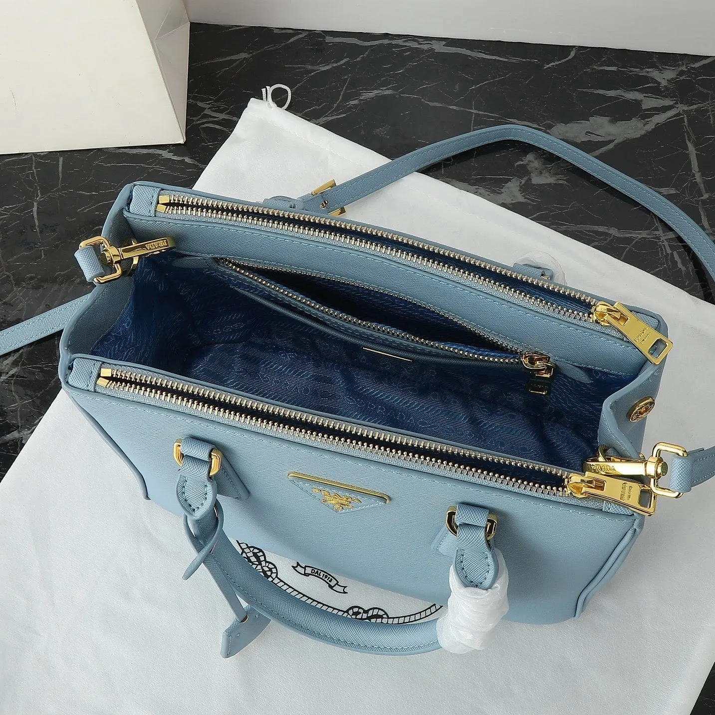 P Small Galleria Saffiano Bag