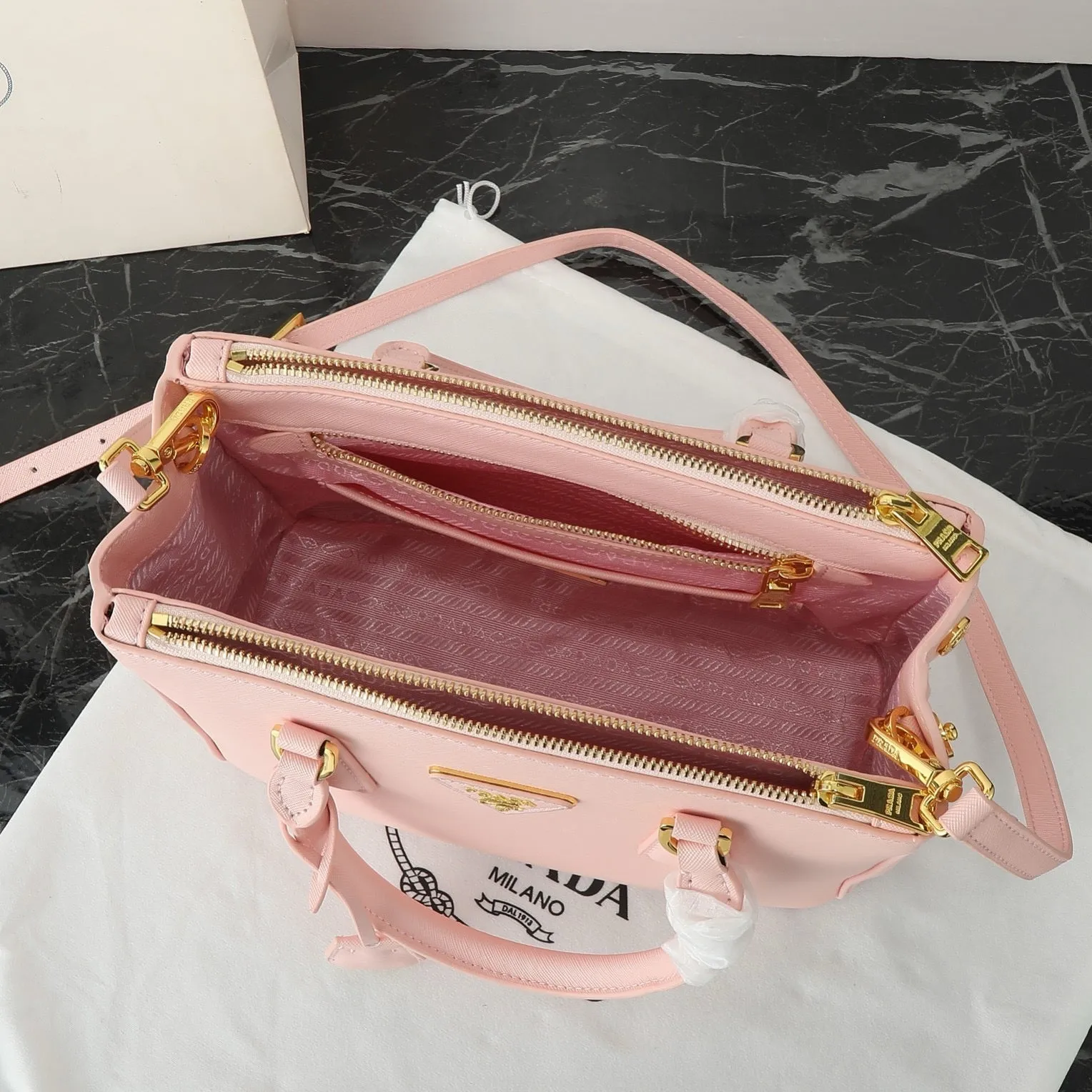 P Small Galleria Saffiano Bag