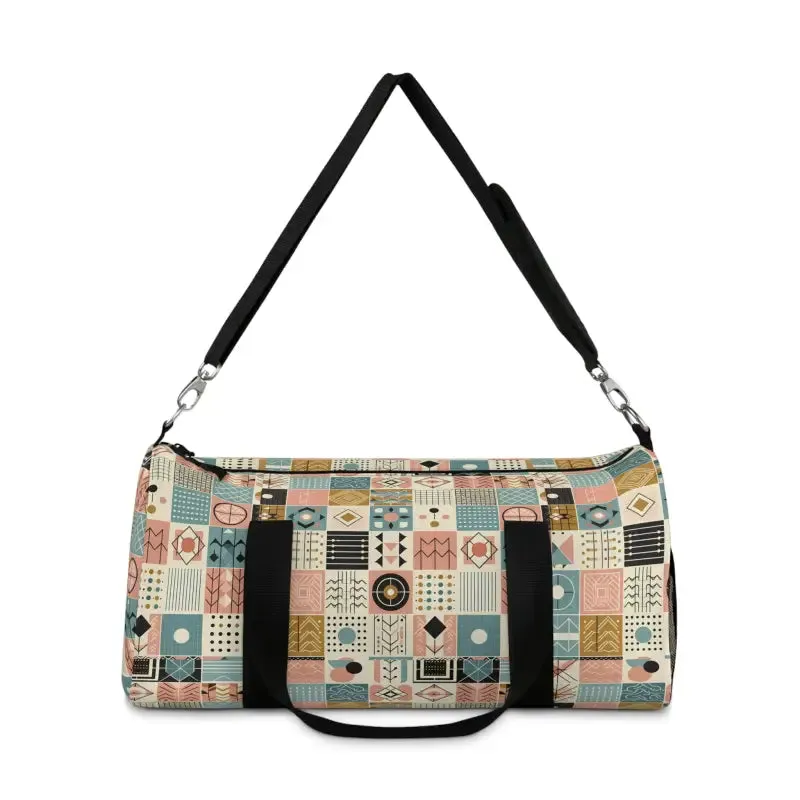 Pastel Geometric Duffel Bag for Unique Style