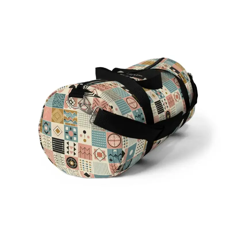 Pastel Geometric Duffel Bag for Unique Style