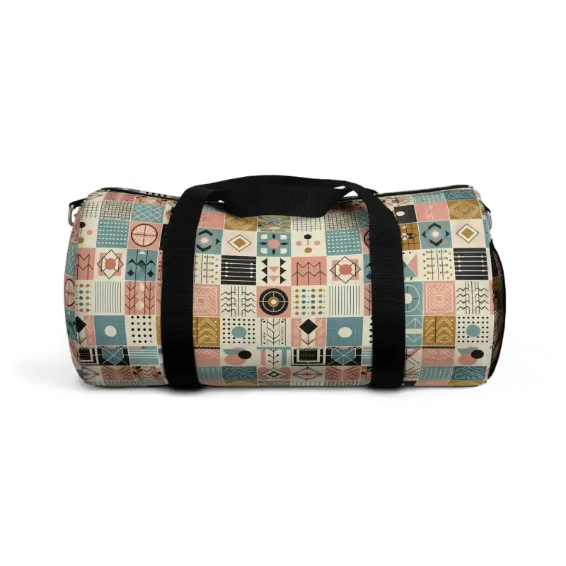 Pastel Geometric Duffel Bag for Unique Style