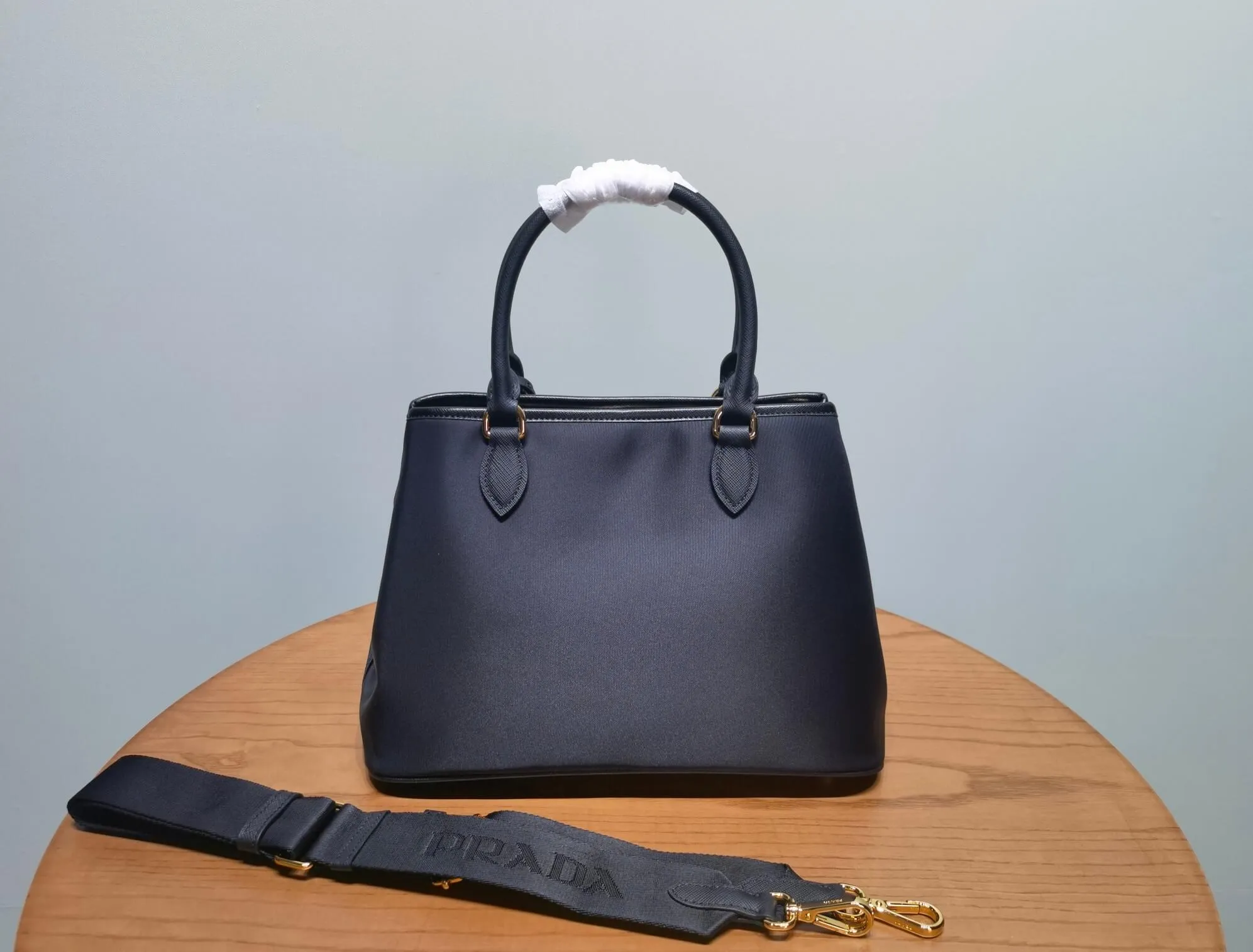 PRA Black Recycled nylon handbag 1BA173