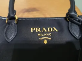 PRA Black Recycled nylon handbag 1BA173