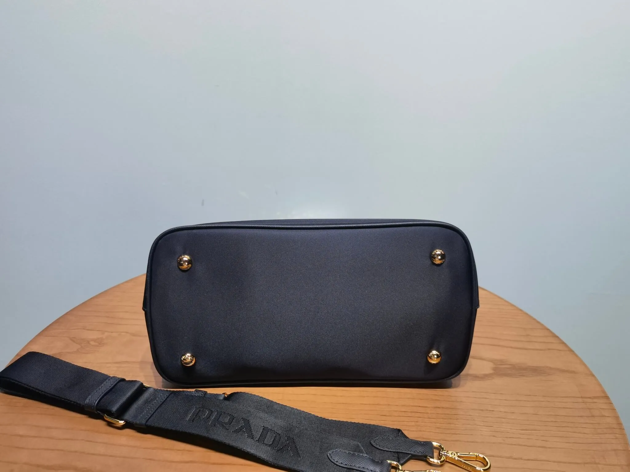 PRA Black Recycled nylon handbag 1BA173