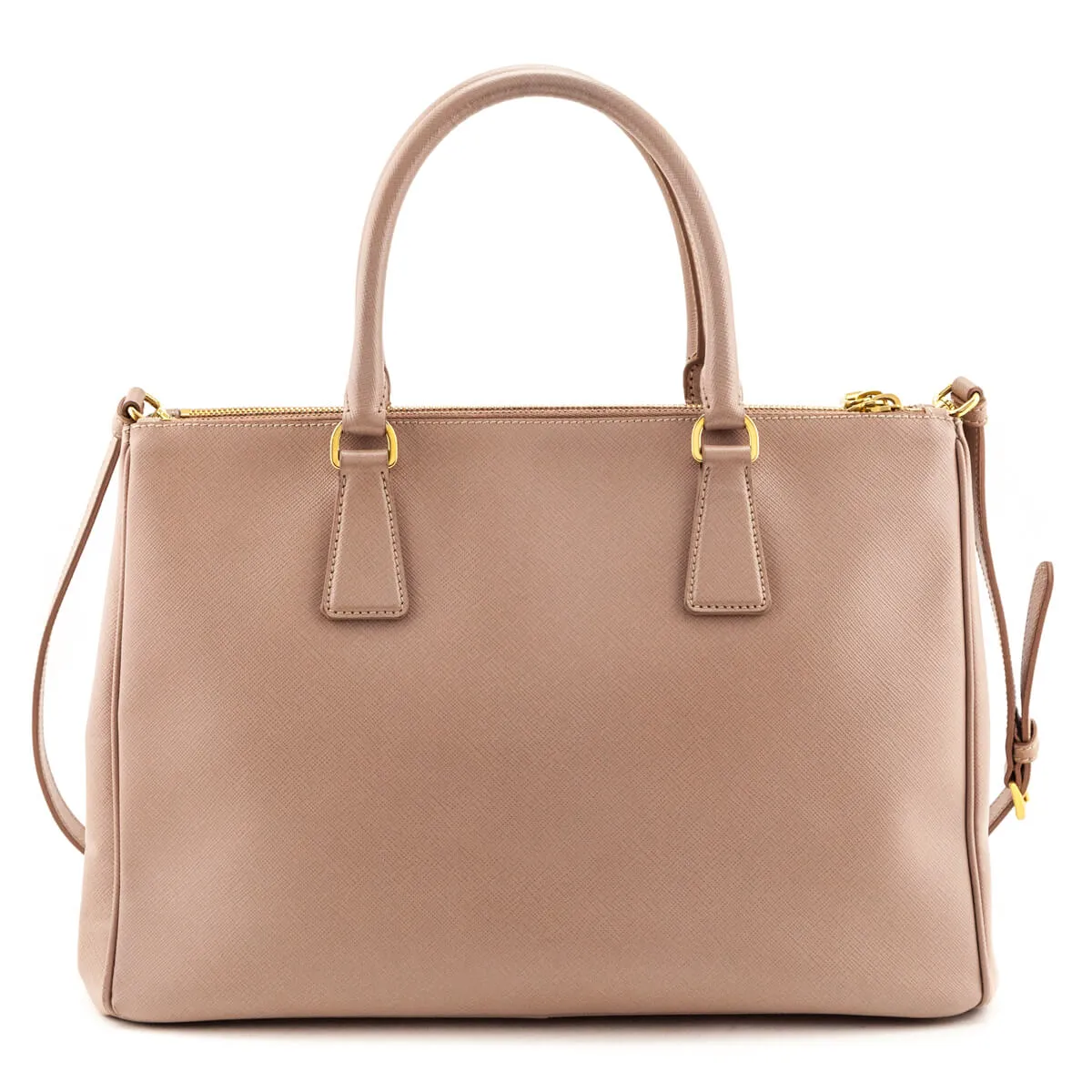 Prada Cammeo Saffiano Lux Medium Galleria Double Zip Tote