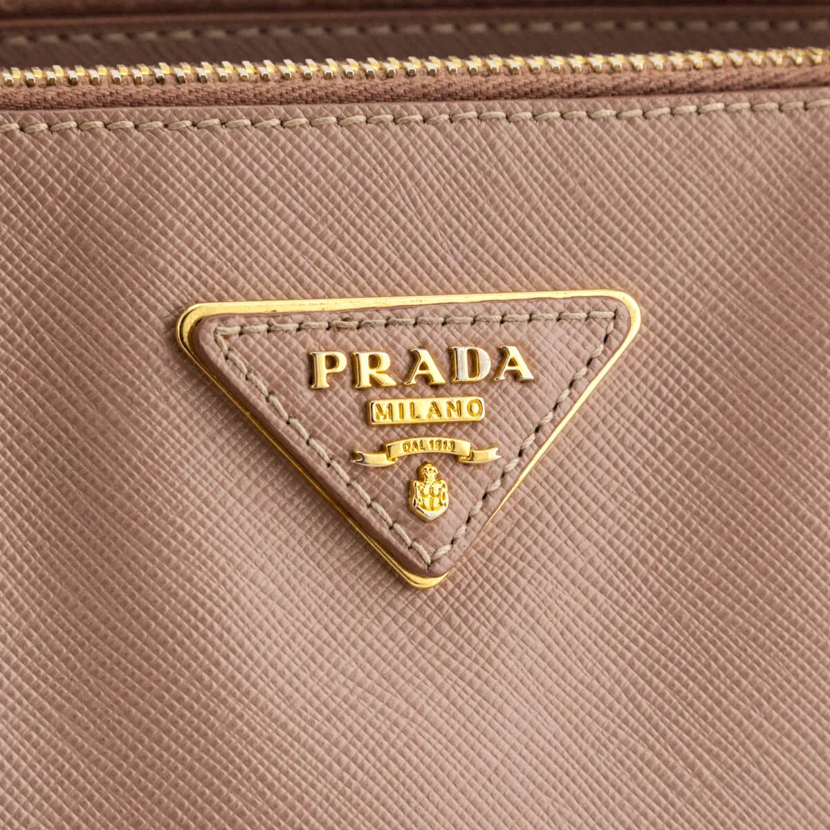 Prada Cammeo Saffiano Lux Medium Galleria Double Zip Tote